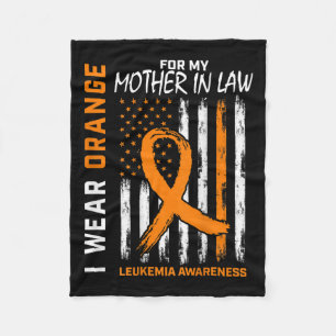 Cobertor De Velo Use Laranja Mãe Política Conscientização Leucemia 