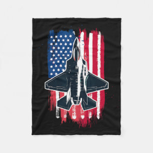 Cobertor De Velo USS Fighter Jet F-35 4 De Julho Homens Mulheres Cr