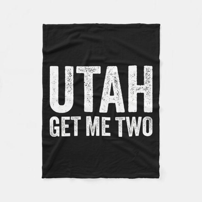 Cobertor De Velo Utah Get Me Two Tacos Funny  (Frente)