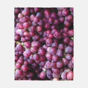 Cobertor De Velo Uvas De Vinho Vermelho: Fundo Luscioso.
