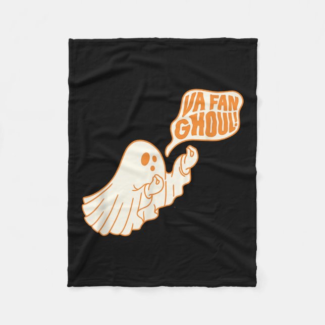 Cobertor De Velo Va Fan Ghoul Halloween Ghost Design (Frente)