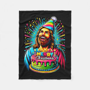 Cobertor De Velo Vá Jesus É Seu Aniversário Divertido Jesus Natal X