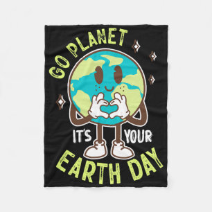 Cobertor De Velo Vá Planeta É Seu Dia da Terra Um Rapaz da Terra Ka