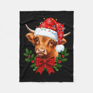 Cobertor De Velo Vaca Alta Escocesa Natal Vaca Engraçada Amante Xm