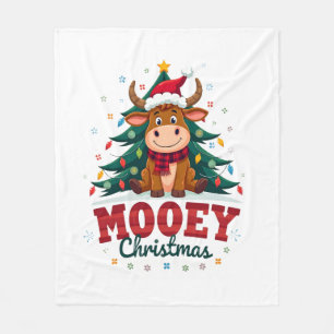 Cobertor De Velo Vaca das Terras Altas Bezerra Chapéu de Papai Noel