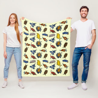 Cobertor De Velo Vaca do mar Nudibranch Fleece Blanket