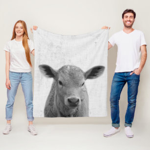 Cobertor De Velo Vaca Peekaboo Preto e Branco Berçário Minimalista