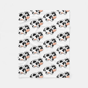 Cobertor De Velo Vaca preta & branca do bebê