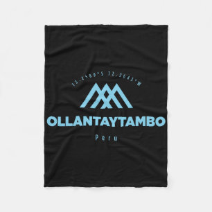 Cobertor De Velo Vaga de Montanha Ollantaytambo esquiando no Peru