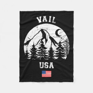 Cobertor De Velo Vail Colorado Ski Resort Alpino Skiing American Fl