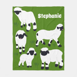 Cobertor De Velo Valais Blacknose Sheep Personalizado Farmers
