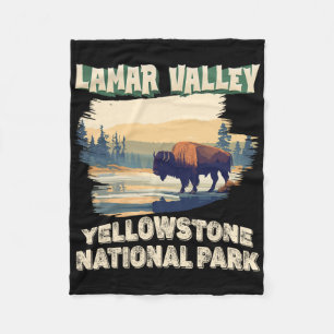 Cobertor De Velo Vale de Lamar Parque Nacional de Yellowstone Búfal