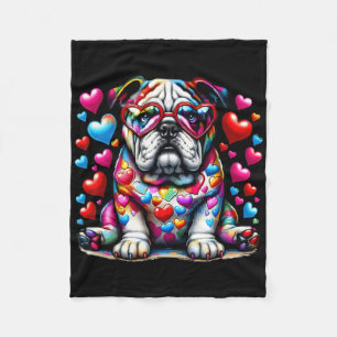 Cobertor De Velo Valentine de Bulldog Francês Mãe de Bulldog Amante