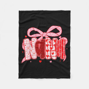 Cobertor De Velo Valentine Nana Coquette Laço Rosa Floral Mãe Mulhe