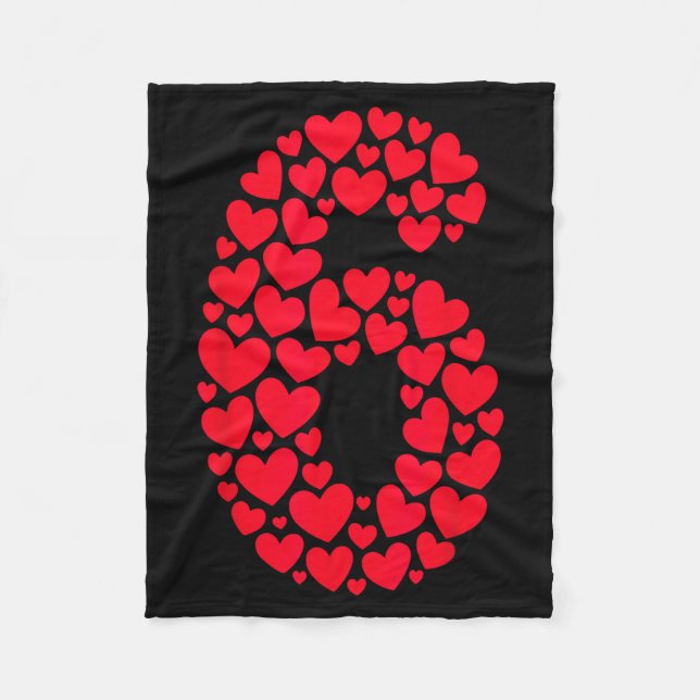 Cobertor De Velo Valentine’s Day 67 Filled With Heart Funny Six Sev (Frente)