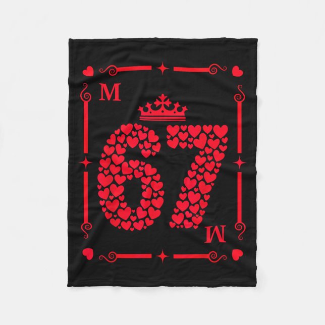 Cobertor De Velo Valentine’s Day 67 Filled With Hearts Card Six Sev (Frente)