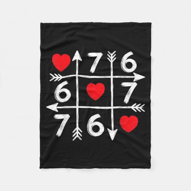Cobertor De Velo Valentine’s Day 67 Six Seven Meme Love Heart Coupl (Frente)