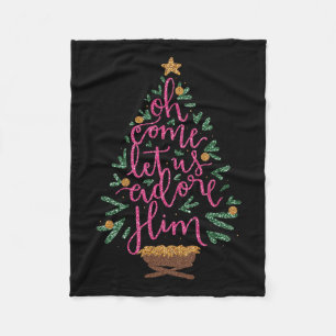 Cobertor De Velo Vamos Adorá-Lo, Jesus Cristão de Natal