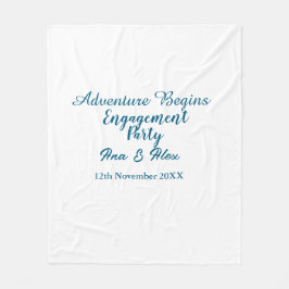 Cobertor De Velo vamos começar a aventura nome da festa de noivado 