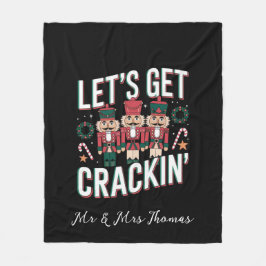 Cobertor De Velo Vamos Crackin Este Natal Engraçado Retro Nut