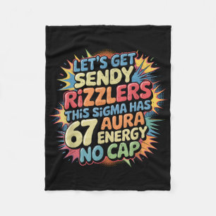 Cobertor De Velo Vamos Enviar Sendy Rizzlers 67 Aura Meme Design _1