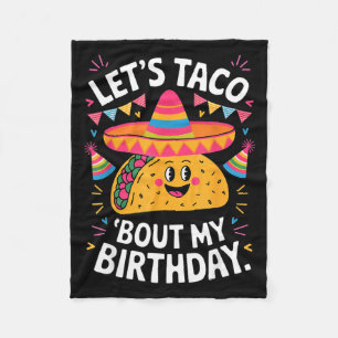 Cobertor De Velo Vamos falar de taco sobre o aniversário engraçado