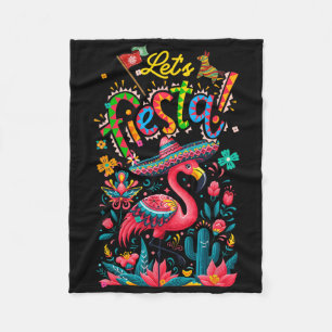 Cobertor De Velo Vamos Festa Mexicana Flamingo Rosa Cinco De Mayo A