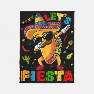 Cobertor De Velo Vamos Festa Tacos Dabbing Cinco De Maio Mexicano D