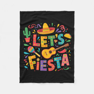 Cobertor De Velo Vamos festejar cinco de maio chapéu mexicano festa