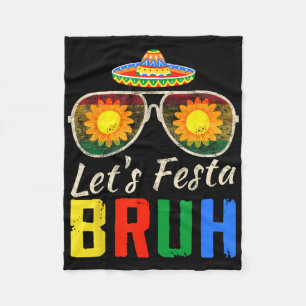 Cobertor De Velo Vamos Festejar Compadre Cinco De Mayo Cacto Mexica