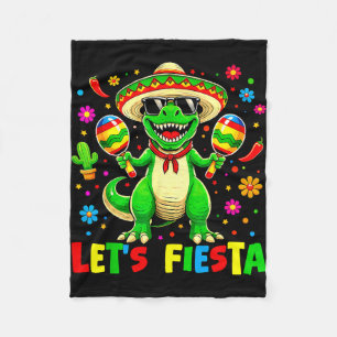 Cobertor De Velo Vamos festejar dinossauro cinco de maio meninos