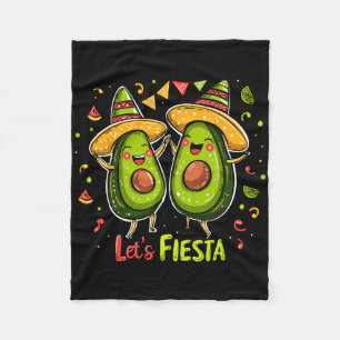 Cobertor De Velo Vamos Fiesta Avocado E Tacos Sombrero Cinco De M
