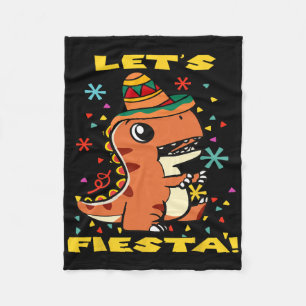 Cobertor De Velo Vamos Fiesta Mexicano Dinossaur Cinco De Mayo Todd