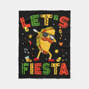 Cobertor De Velo Vamos Fiesta Tacos Dabbing Cinco De Mayo Mexicano