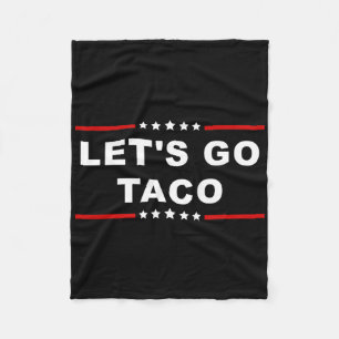 Cobertor De Velo Vamos Go Taco - Expressão De Comidas Divertida E R