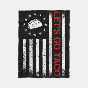 Cobertor De Velo Vamos Lá Camiseta Engraçada do Taco com Bandeira d