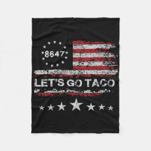 Cobertor De Velo Vamos Lá Taco 8647 Bandeira dos EUA 86 47 Homens M