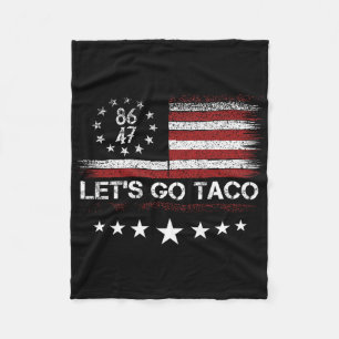 Cobertor De Velo Vamos Lá Taco 8647 Bandeira dos EUA 86 47 Homens M