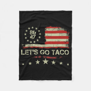 Cobertor De Velo Vamos Lá Taco 8647 Bandeira dos EUA 86 47 Homens M