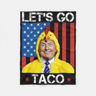 Cobertor De Velo Vamos Lá Taco Divertido Trump Sempre Desiste 36 