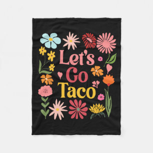 Cobertor De Velo Vamos Lá Taco Floral Democrata Trump Sempre Frango