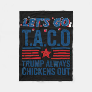 Cobertor De Velo Vamos Lá Taco Trump Sempre Desiste Camiseta Patrió