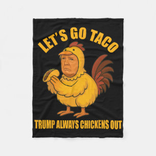 Cobertor De Velo Vamos Lá Taco Trump Sempre Desiste Engraçado Vá T