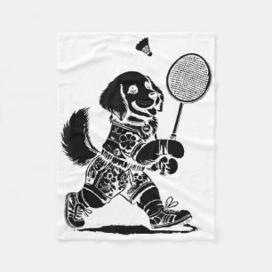 Cobertor De Velo Vamos Tocar O Roupa Do Jogador De Badminton