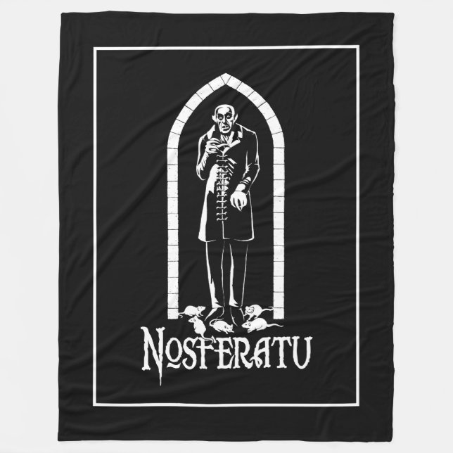 Cobertor De Velo Vampiro Nosferatu (Frente)
