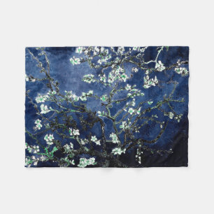 Cobertor De Velo Van Gogh Almond Blossoms Midnight Blue