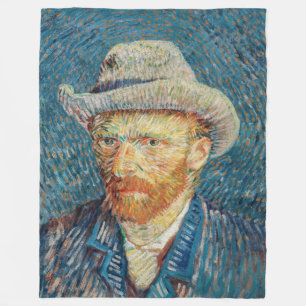 Cobertor De Velo Van Gogh - Autorretrato com um Chapéu de Feltro Ci