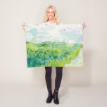 Cobertor De Velo Van Gogh. Campos de Trigo Verde Auvers. Impression<br><div class="desc">"Campos de Trigo Verde,  Auvers" de Van Gogh.</div>