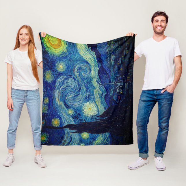 Cobertor De Velo Van Gogh Starry Night Bedding Set (In Situ)