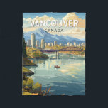 Cobertor De Velo Vancouver Canada Viagem Art Vintage<br><div class="desc">Vancouver retro vetor viagem design. Vancouver,  um movimentado porto marítimo da costa oeste na Colúmbia Britânica,  é uma das cidades mais densas e etnicamente diversas do Canadá.</div>